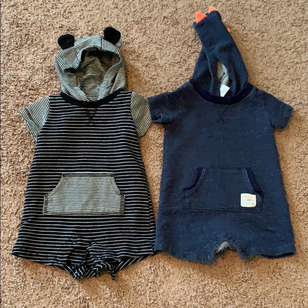 Hooded Carters Rompers